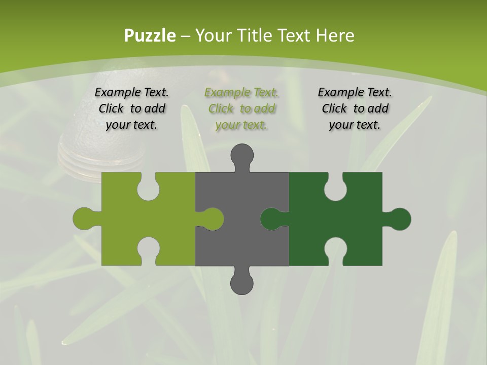 Turn Object Metallic PowerPoint Template