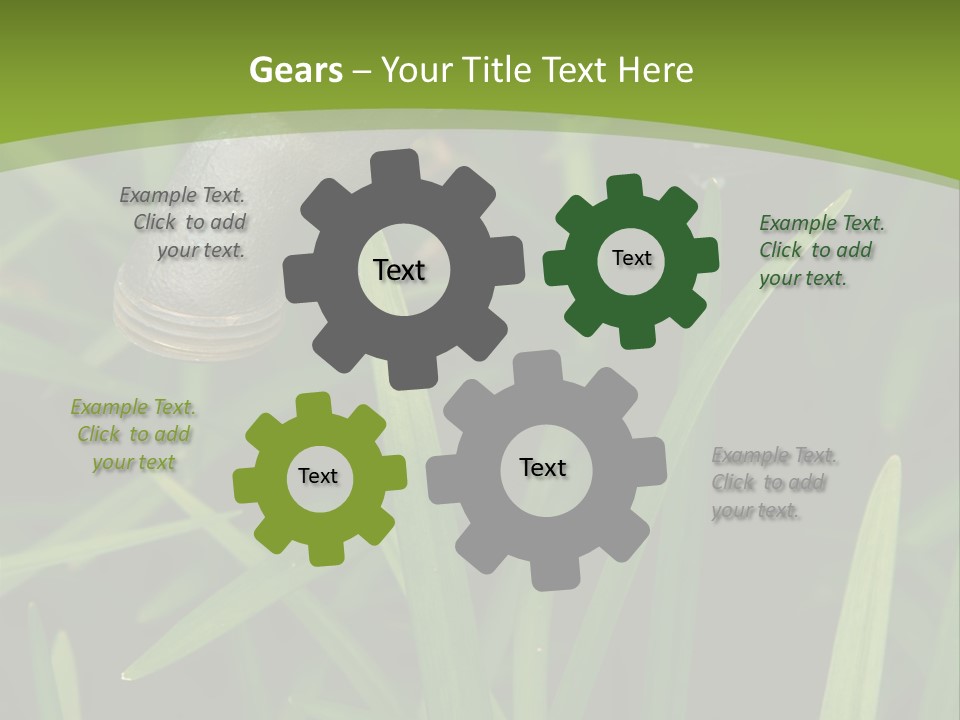 Turn Object Metallic PowerPoint Template