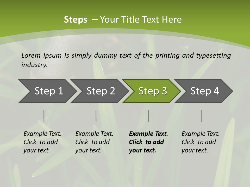 Turn Object Metallic PowerPoint Template