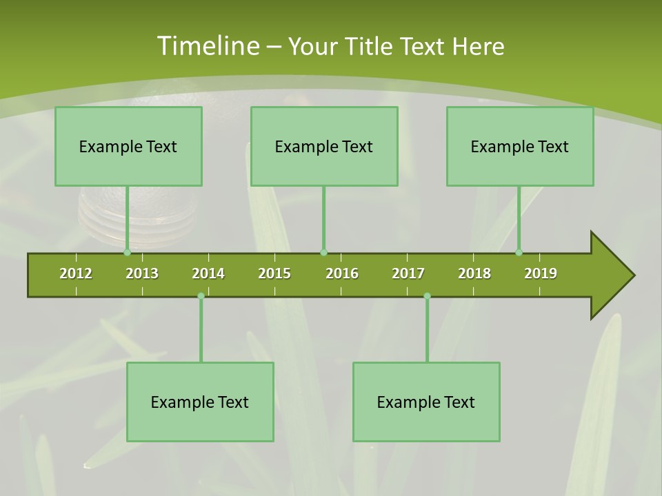 Turn Object Metallic PowerPoint Template
