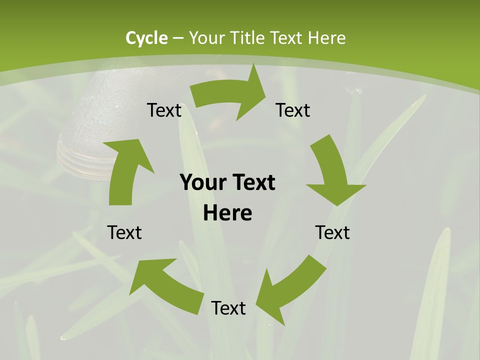 Turn Object Metallic PowerPoint Template