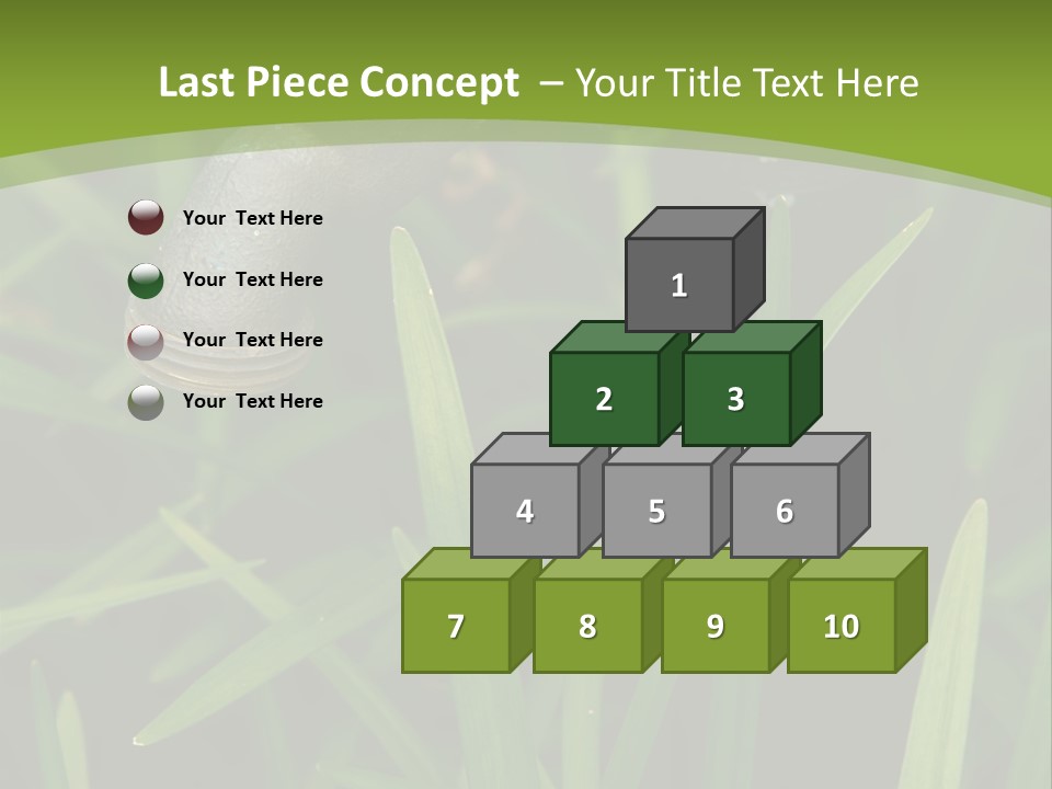 Turn Object Metallic PowerPoint Template
