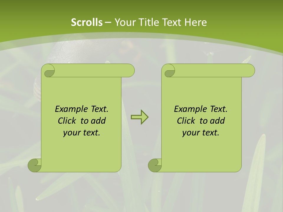 Turn Object Metallic PowerPoint Template