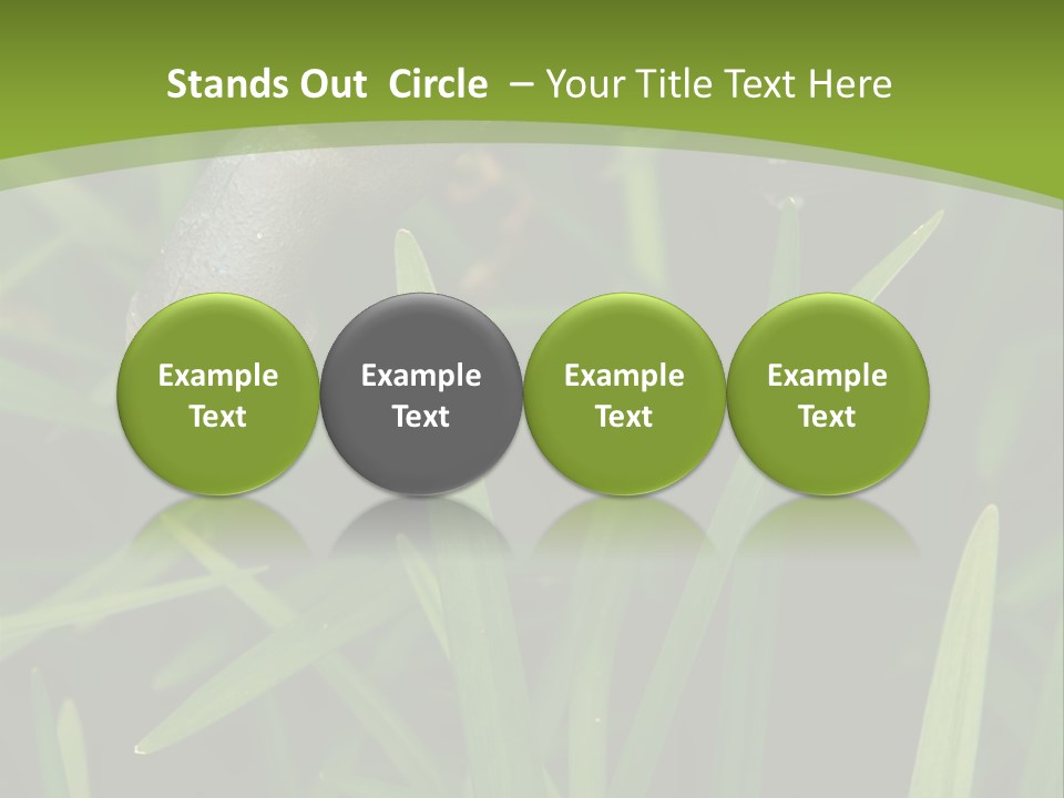 Turn Object Metallic PowerPoint Template