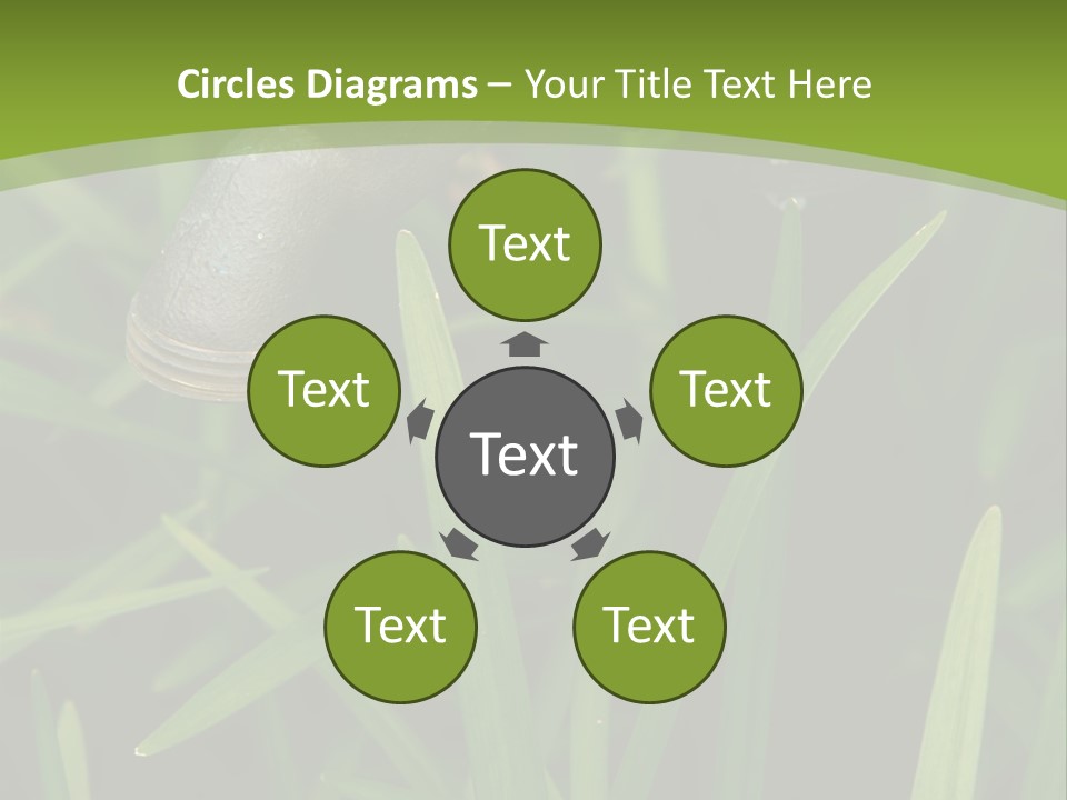 Turn Object Metallic PowerPoint Template