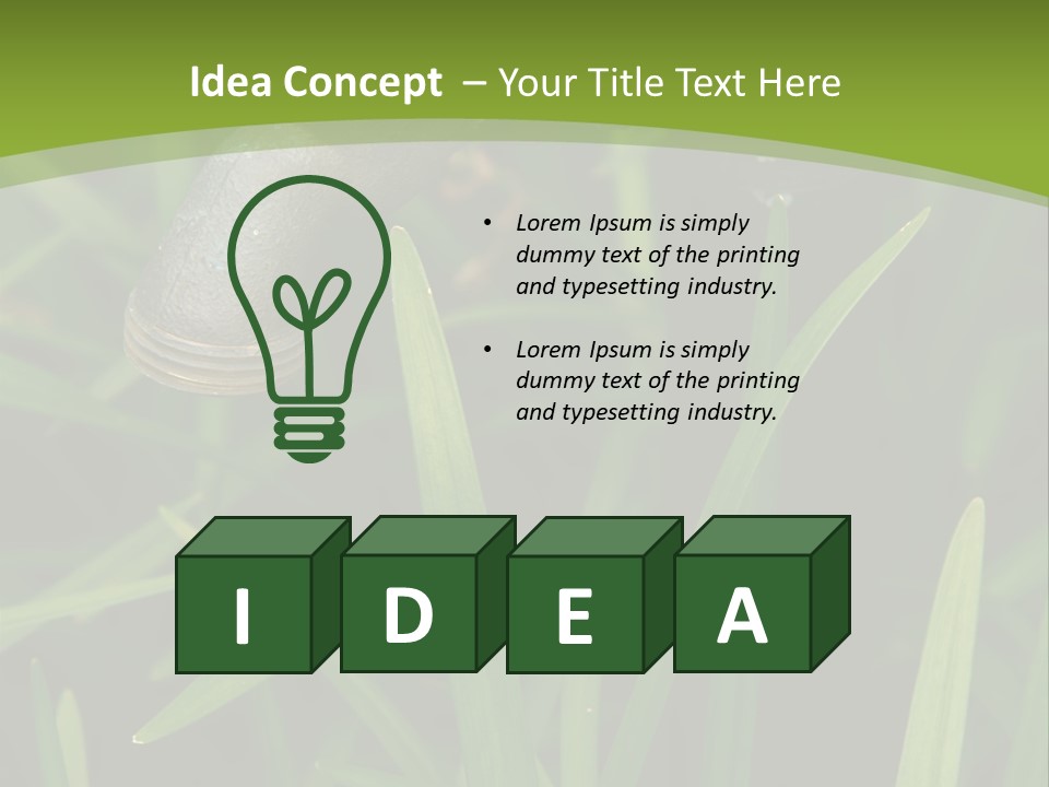 Turn Object Metallic PowerPoint Template