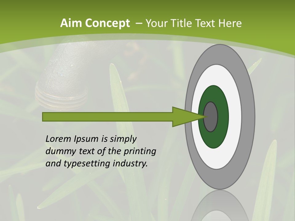 Turn Object Metallic PowerPoint Template