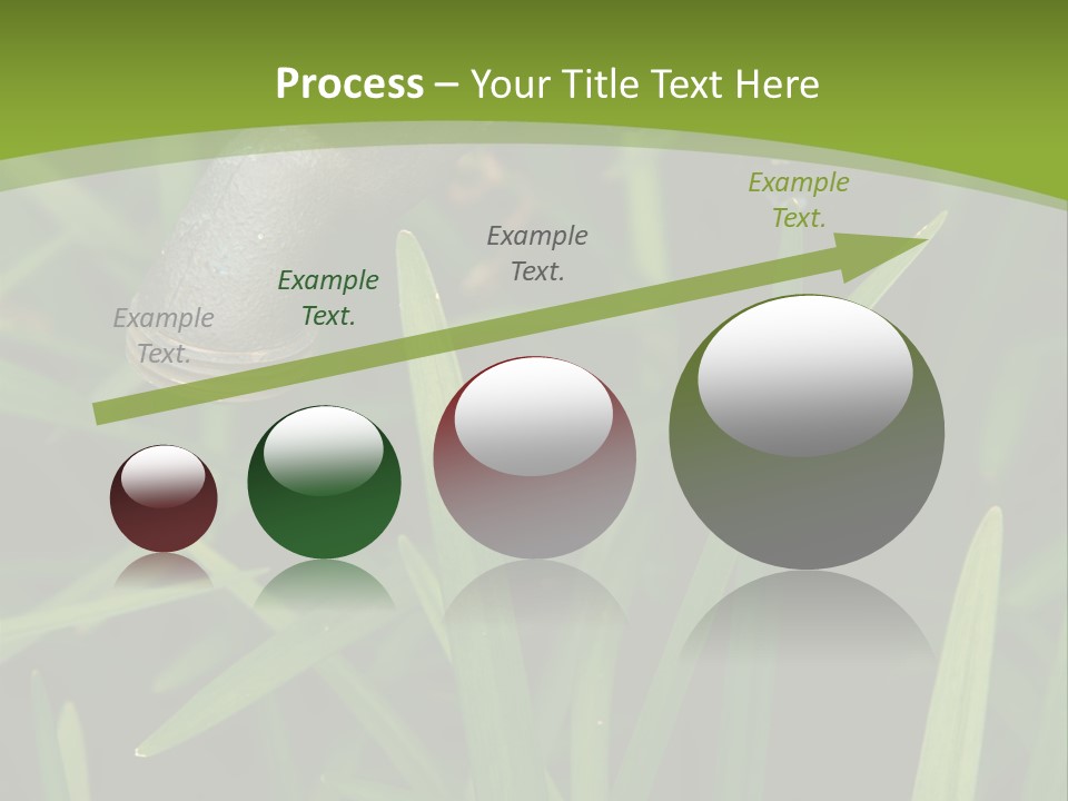 Turn Object Metallic PowerPoint Template