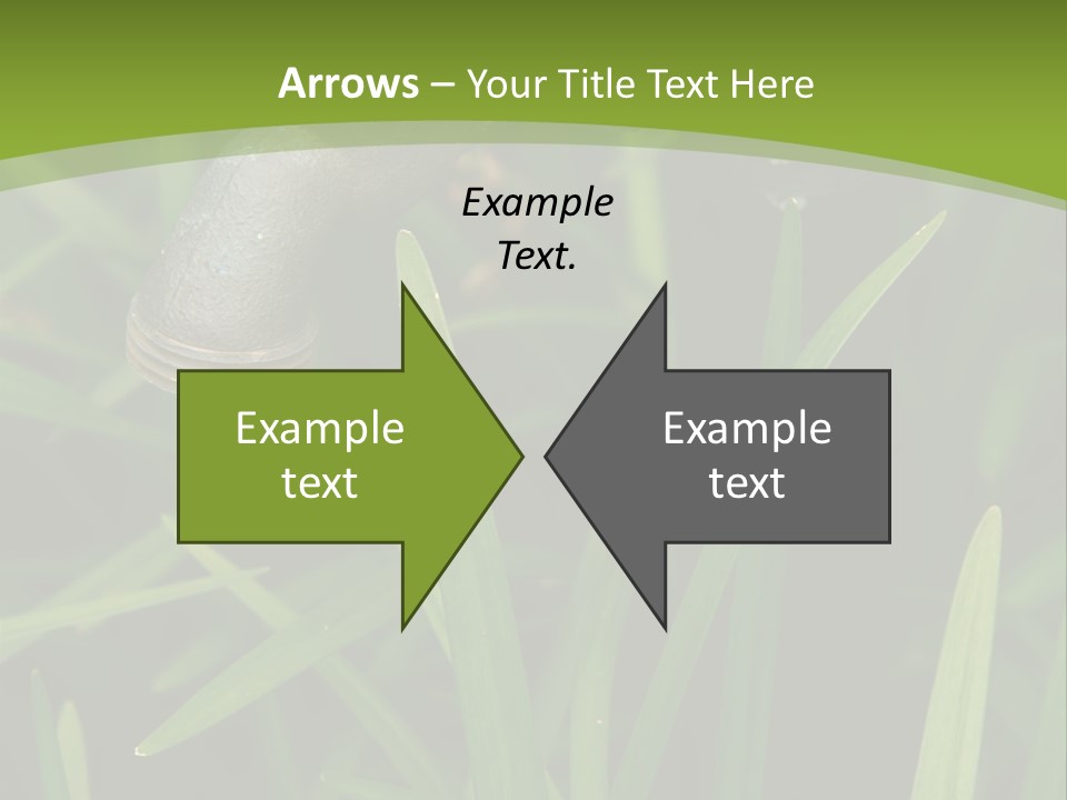 Turn Object Metallic PowerPoint Template