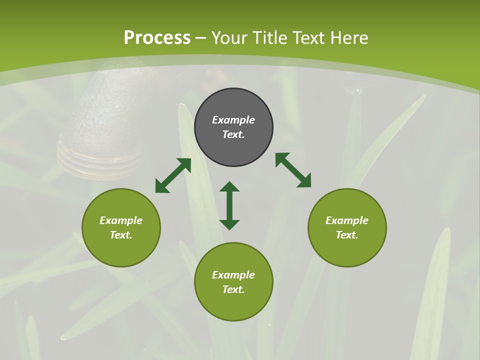 Turn Object Metallic PowerPoint Template