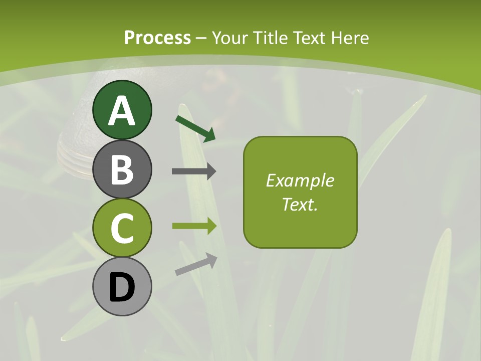 Turn Object Metallic PowerPoint Template