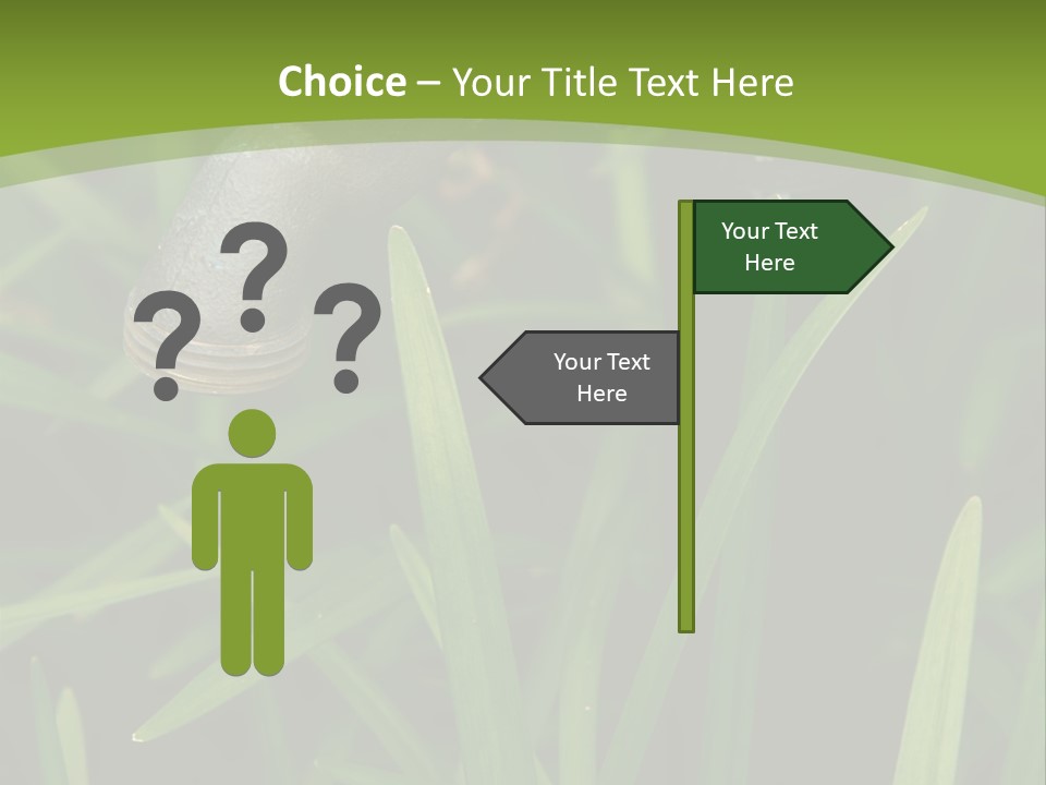 Turn Object Metallic PowerPoint Template