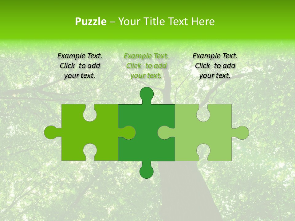 Wood Green Day PowerPoint Template