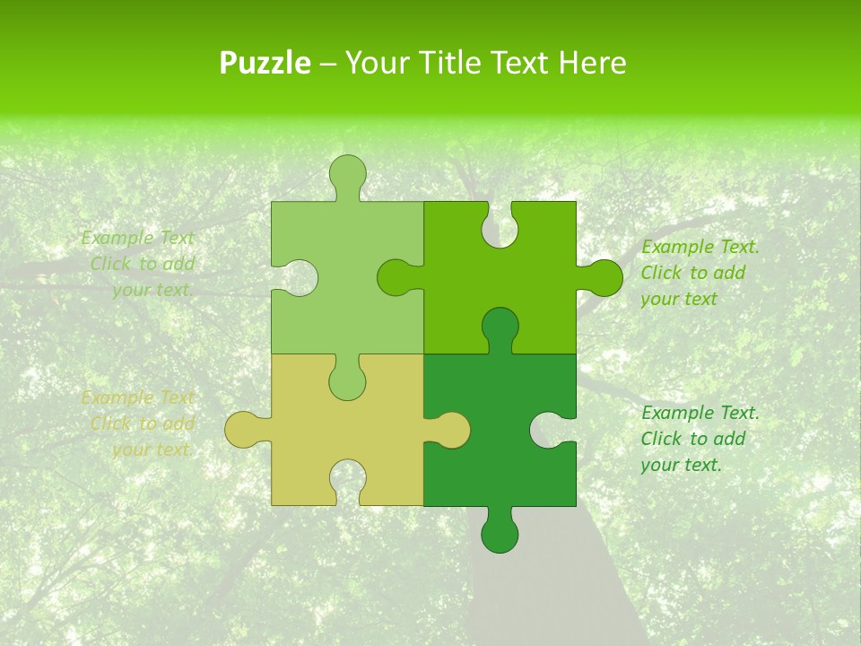 Wood Green Day PowerPoint Template