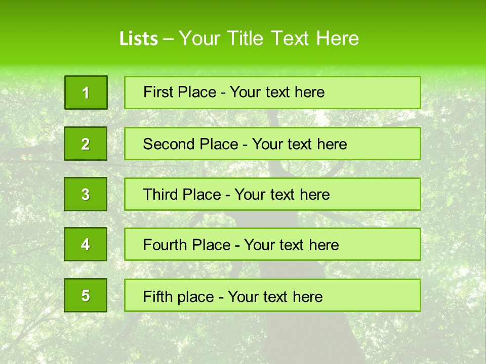 Wood Green Day PowerPoint Template