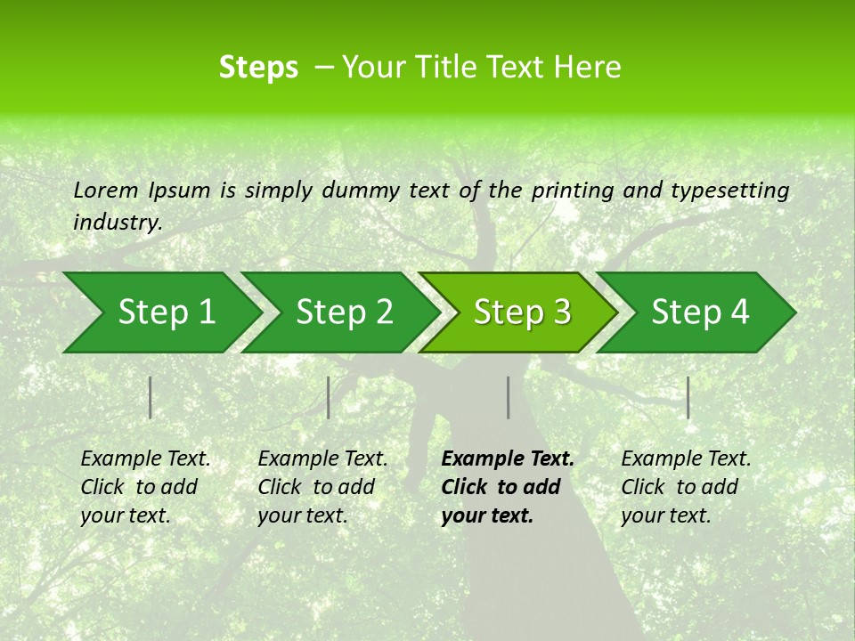 Wood Green Day PowerPoint Template