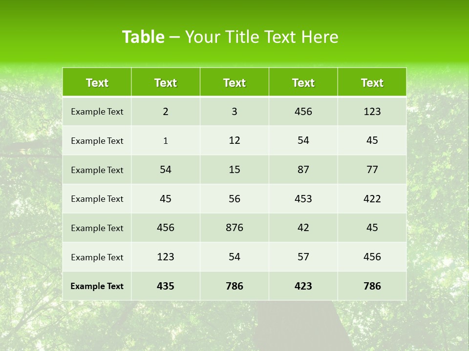 Wood Green Day PowerPoint Template