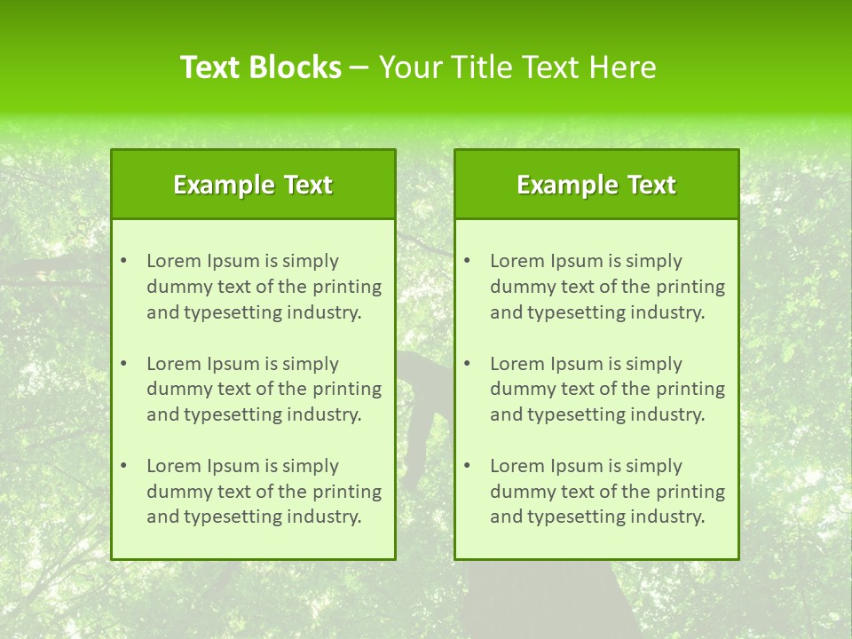 Wood Green Day PowerPoint Template