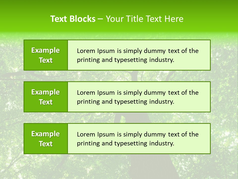 Wood Green Day PowerPoint Template