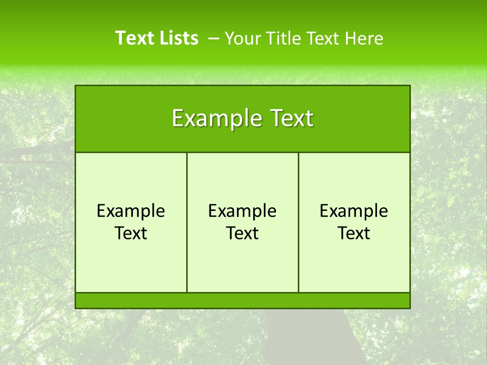 Wood Green Day PowerPoint Template