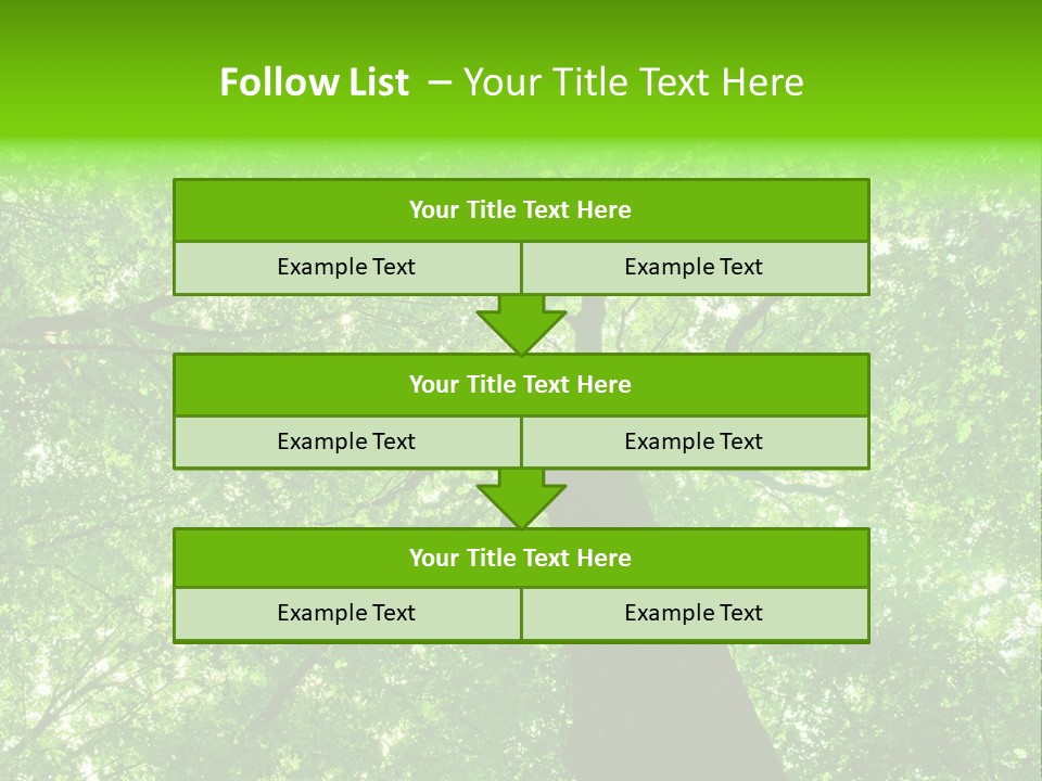 Wood Green Day PowerPoint Template