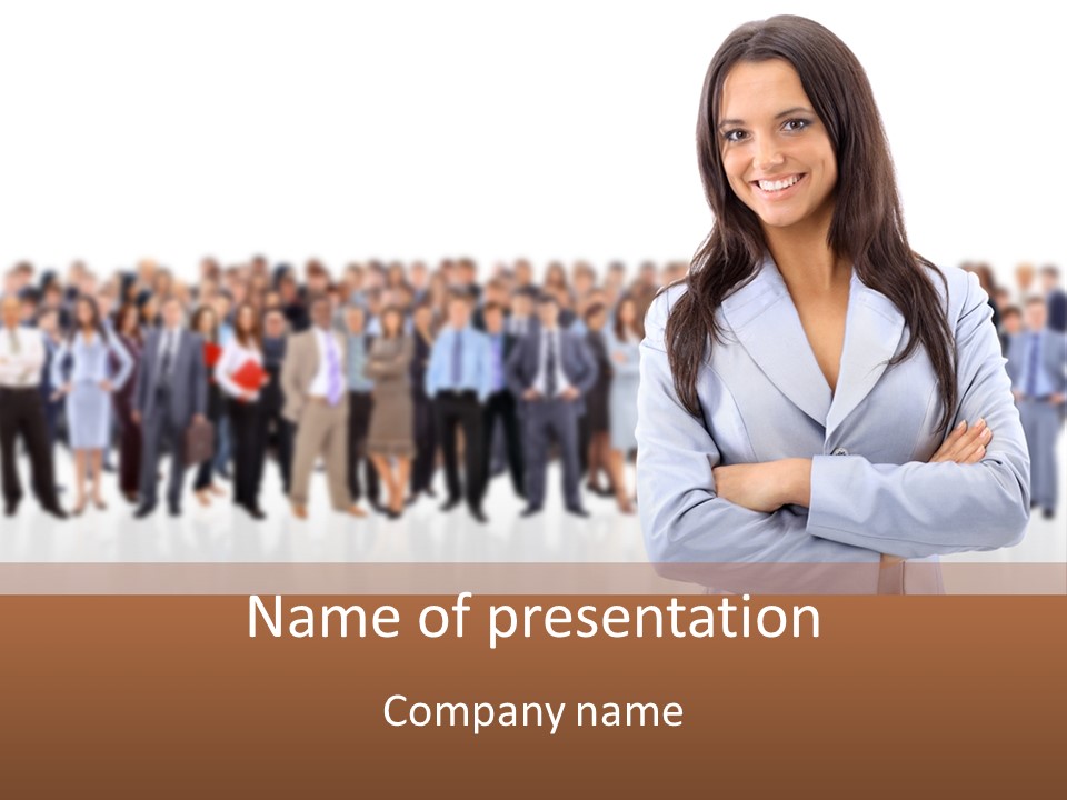 Light Professional People PowerPoint Template