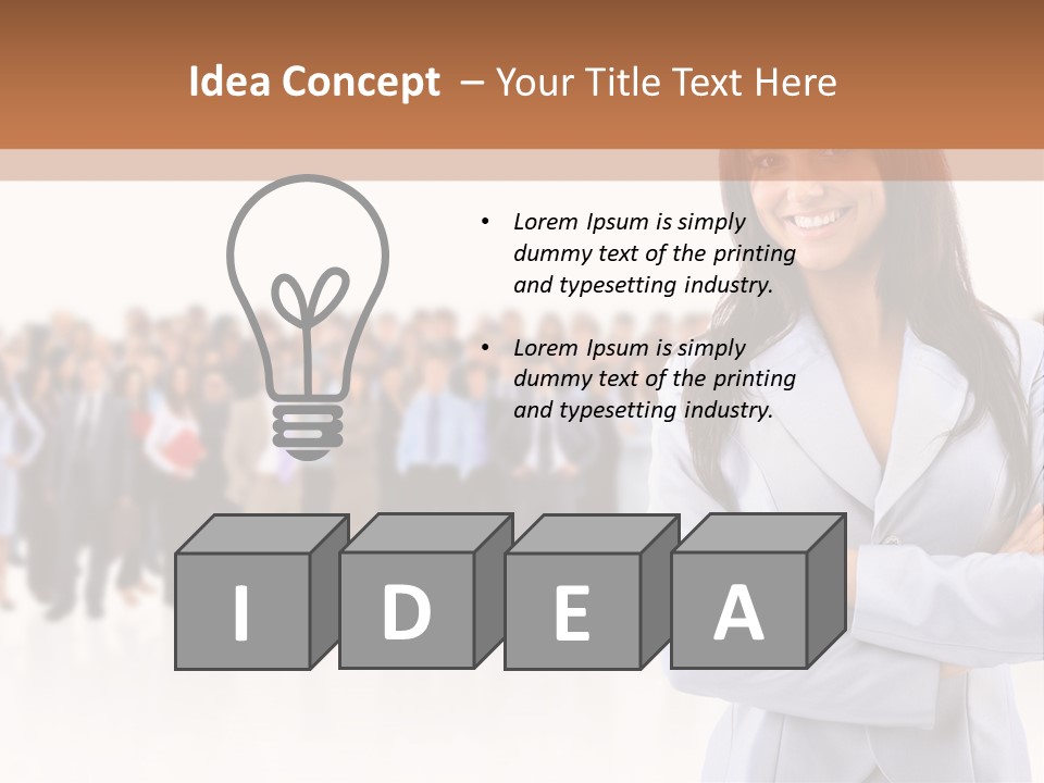 Light Professional People PowerPoint Template