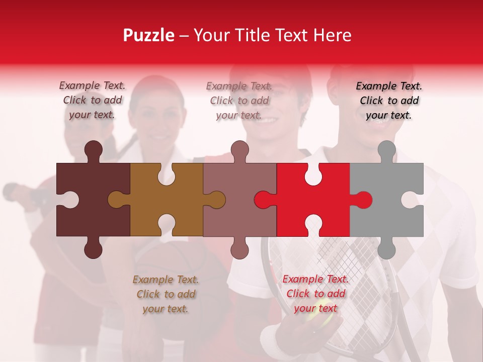 Team Exercise Sportswear PowerPoint Template