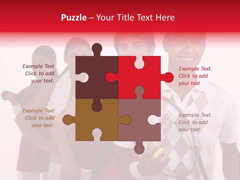 Team Exercise Sportswear PowerPoint Template