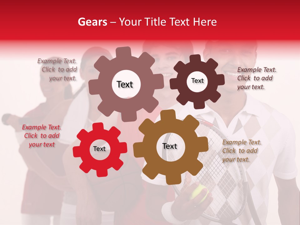 Team Exercise Sportswear PowerPoint Template