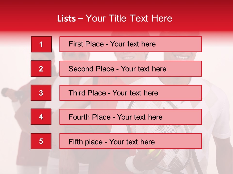 Team Exercise Sportswear PowerPoint Template