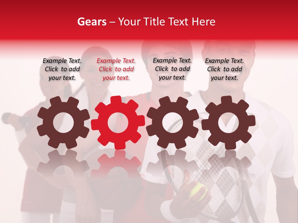 Team Exercise Sportswear PowerPoint Template