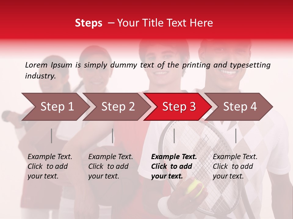 Team Exercise Sportswear PowerPoint Template