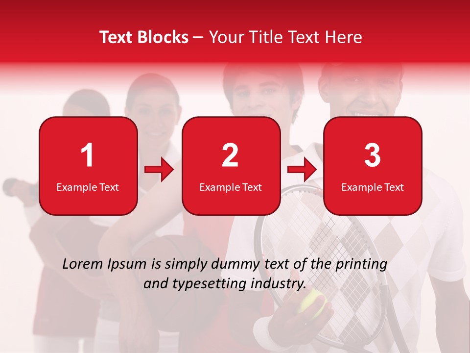 Team Exercise Sportswear PowerPoint Template