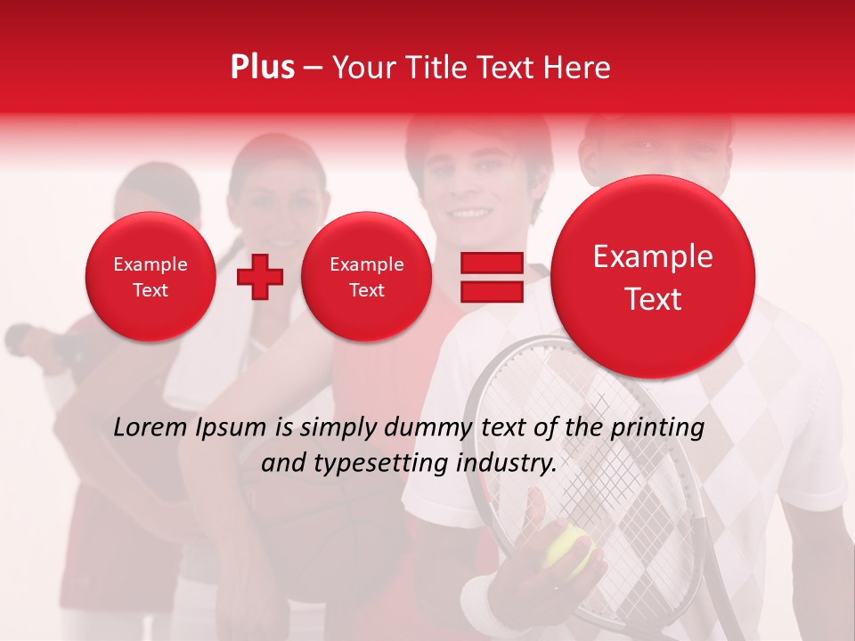 Team Exercise Sportswear PowerPoint Template