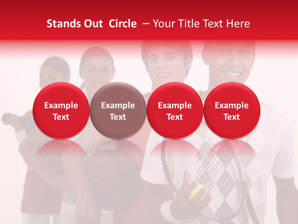 Team Exercise Sportswear PowerPoint Template