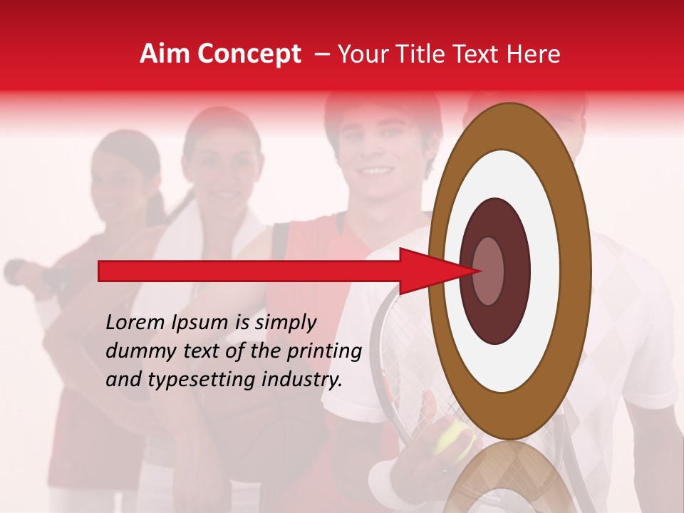 Team Exercise Sportswear PowerPoint Template