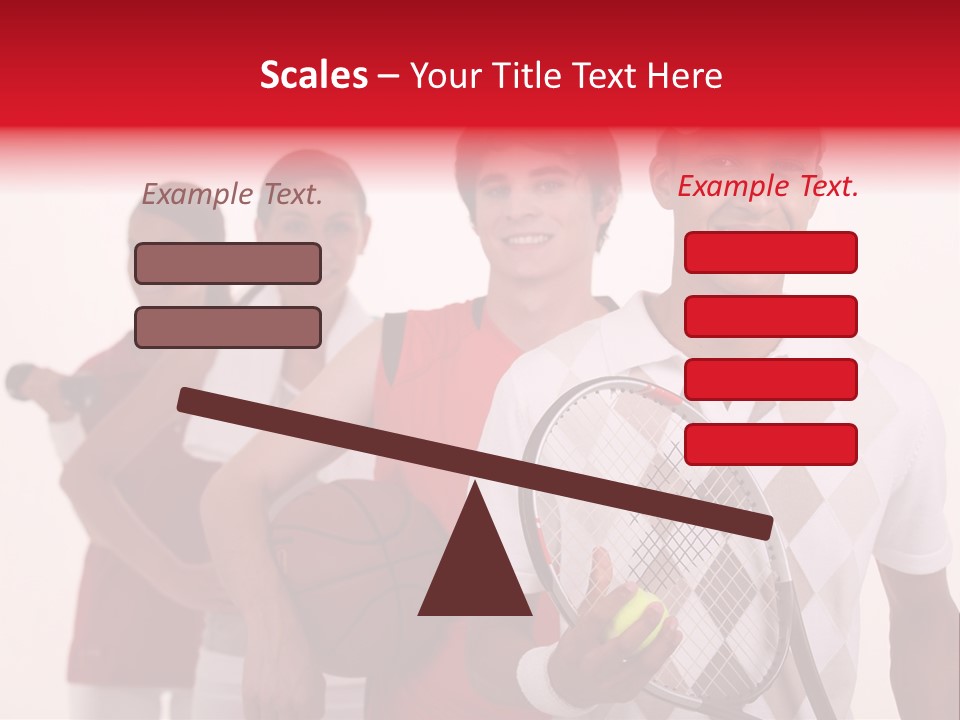 Team Exercise Sportswear PowerPoint Template