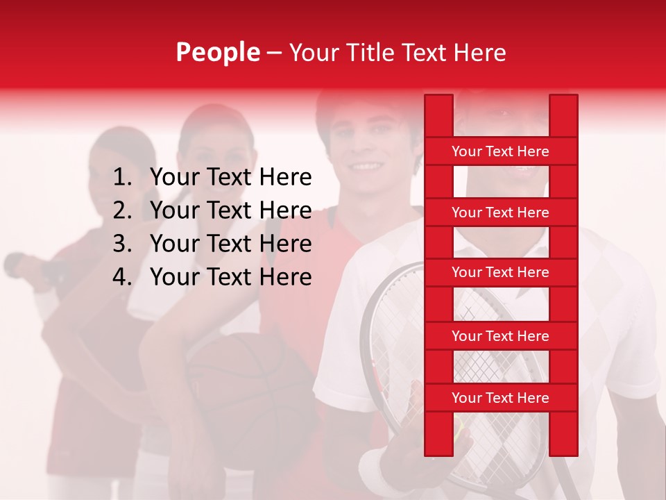 Team Exercise Sportswear PowerPoint Template