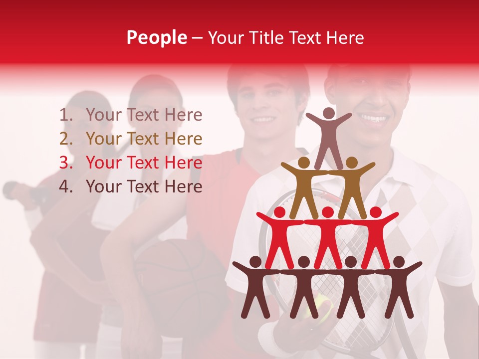 Team Exercise Sportswear PowerPoint Template