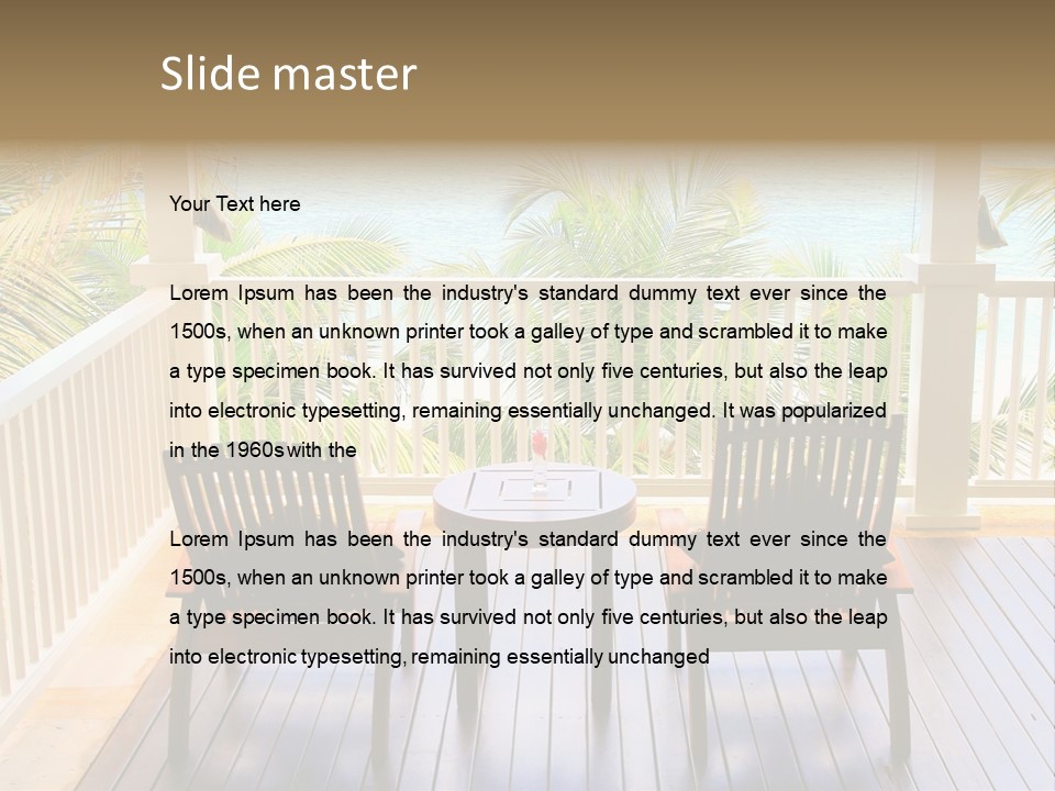Color Season Table PowerPoint Template
