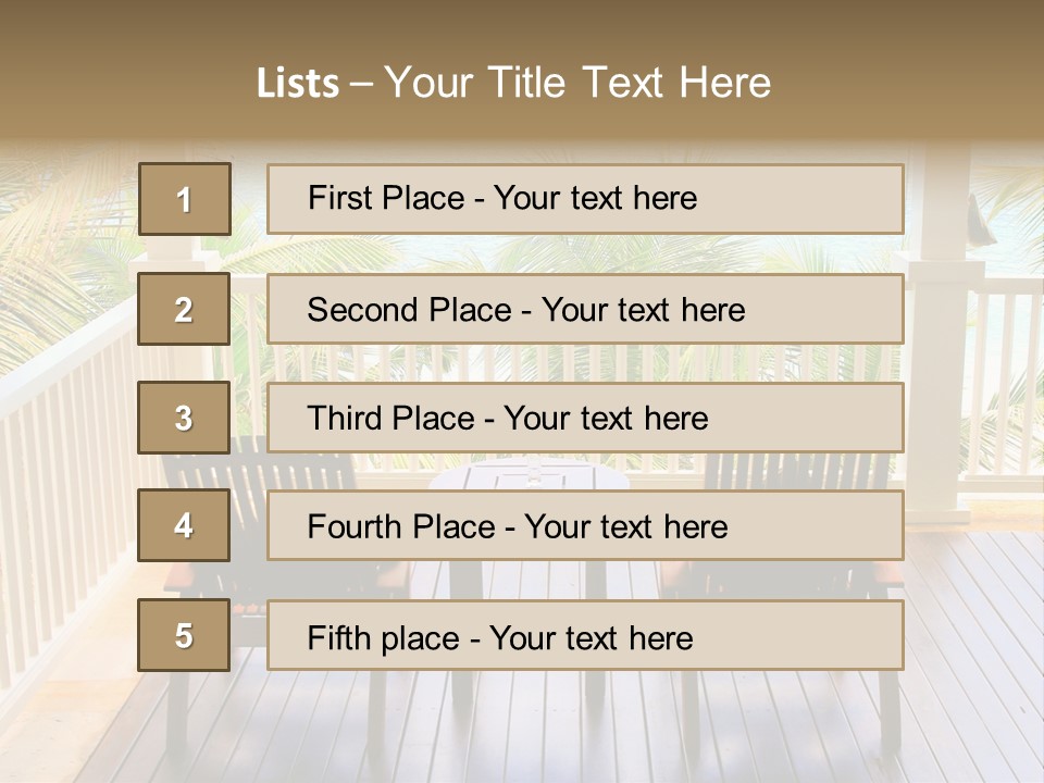 Color Season Table PowerPoint Template
