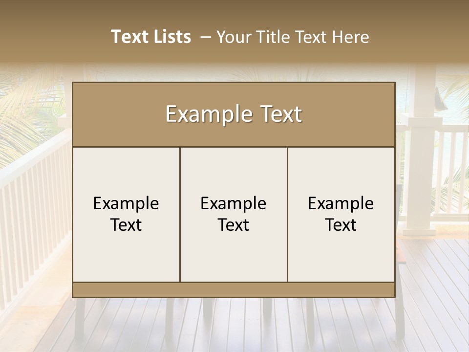 Color Season Table PowerPoint Template