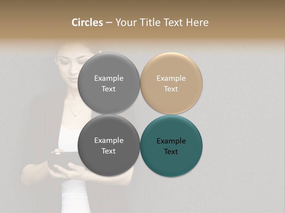 Touch Pad Person Human Hand PowerPoint Template