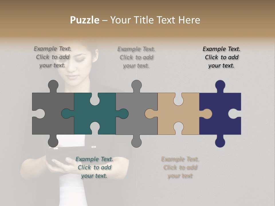 Touch Pad Person Human Hand PowerPoint Template