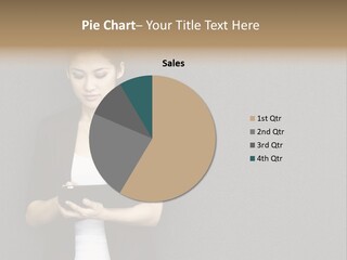 Touch Pad Person Human Hand PowerPoint Template