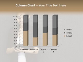 Touch Pad Person Human Hand PowerPoint Template