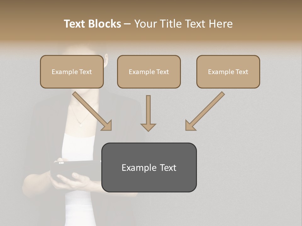 Touch Pad Person Human Hand PowerPoint Template