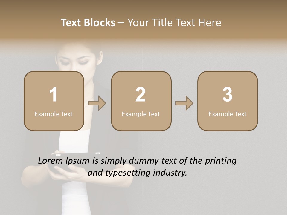 Touch Pad Person Human Hand PowerPoint Template