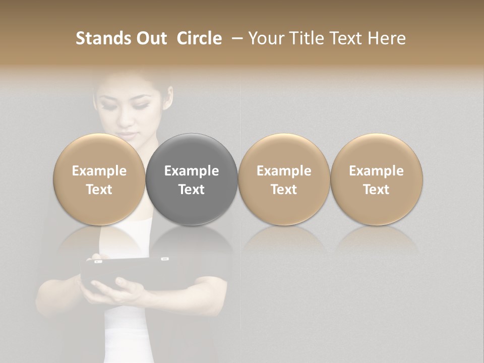 Touch Pad Person Human Hand PowerPoint Template